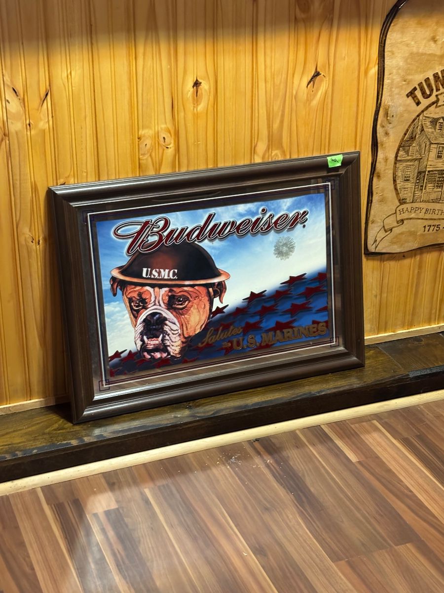 Marine corps Budweiser mirror 