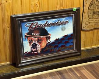 Marine corps Budweiser mirror 