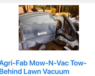 Lawn Vacuum Agri-Fab