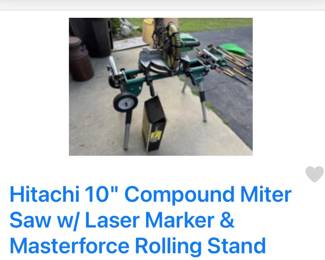 Hitachi Miter Saw Laser
