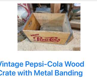 Wood Cola Crate
