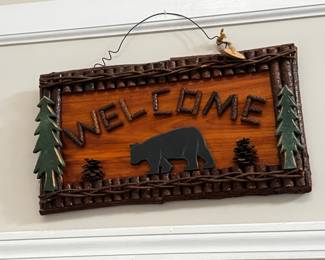 ADK wood sign
