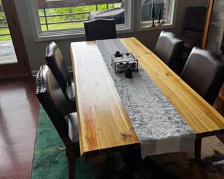 Wooden dining table 