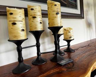 Rustic candles