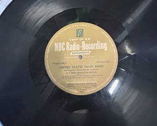 16 inch US Navy Band record