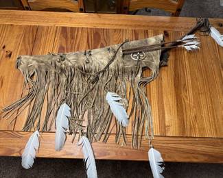 Mid 1900s Authentic Indian Bow and Quiver