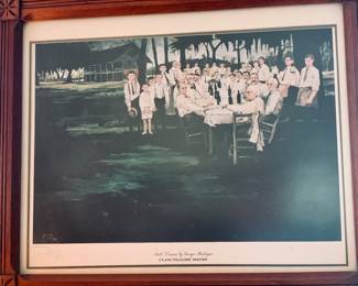 SIGNED George Rodrigue print "Aioli Dinner"
