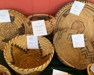 More Papago Tribe baskets