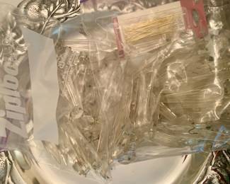 bags of Chandelier crystals