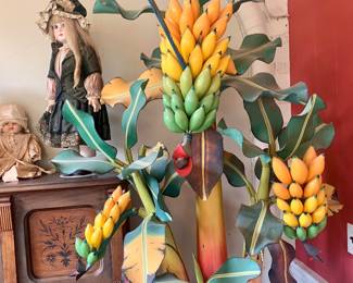 very large carved banana plant