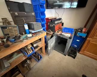 Vintage tools and tool boxes