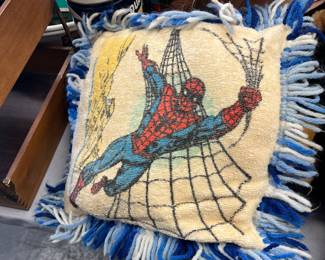 old spiderman pillow
