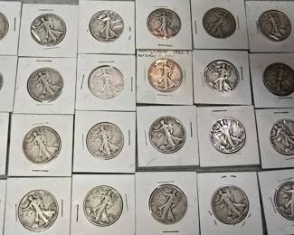 lots of walking liberty's 