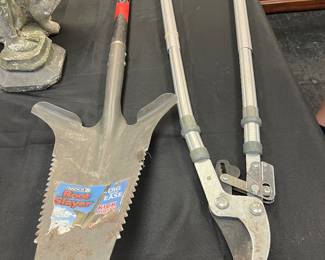 root spade and loppers 