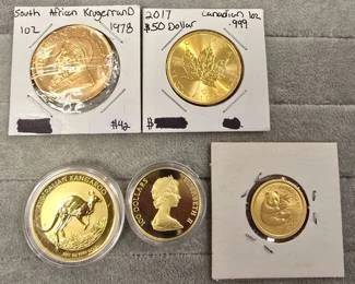 1oz foreign gold mint coins / bullion 