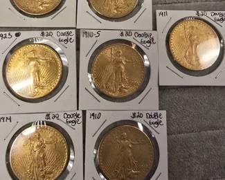 20 dollar double eagle gold coins 