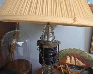 Nautical brass ships light lamp
