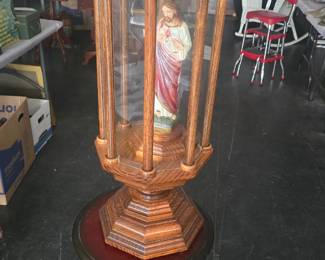 Large handmade lighted curio for jesus!