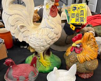a cock and some chickens 