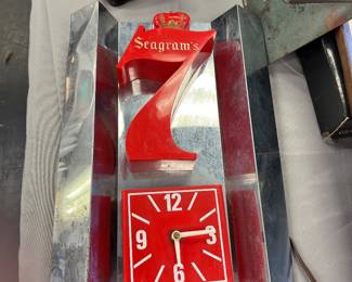 seagrams vintage clock 