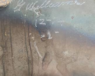  Vintage Brutalist art signed 1974