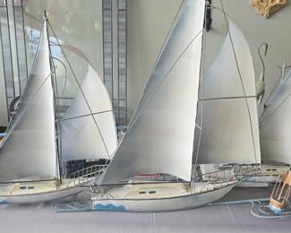 Large nautical sailing art 