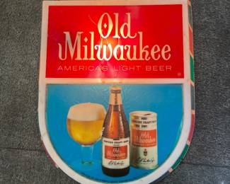 old milwaukee beer light 