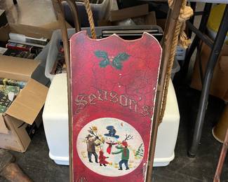 christmas decorative sled 