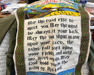 traditional Irish Blessing tapestry 