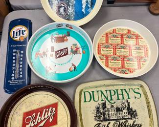 vintage beer trays 