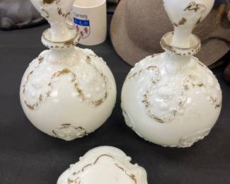 Victorian vanity set 
