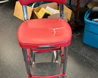 vintage retro step stool 