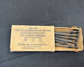 antique jewelers screwdriver set 