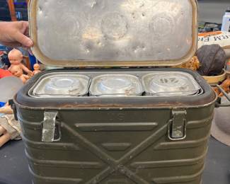 vintage military insulated food container