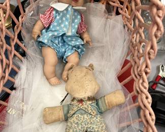 vintage white dolls 