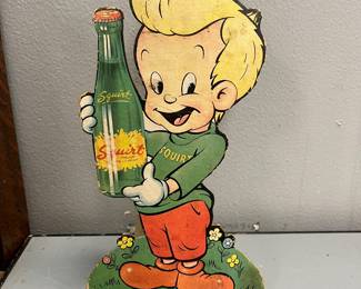 vintage squirt cardboard adverising