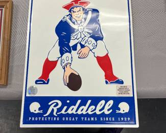 patriots footall advertising sign 