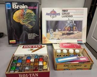 vintage models and paint 