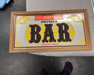 bar sign the name can be changed easily 