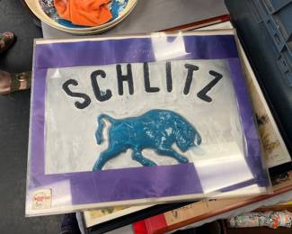schlitz malt liquor sign possibly from hooters 