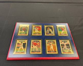 some baseball cards 