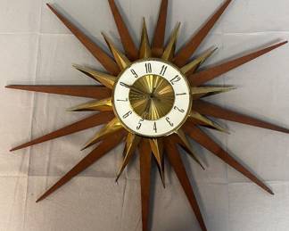 MCM Elgin Starburst wall clock