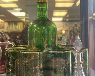 vintage decanter set 