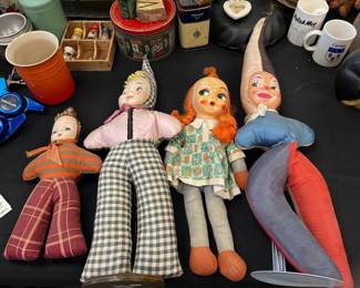 vintage Carnivale dolls  and more 