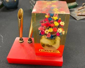 mcm desk pen holder 