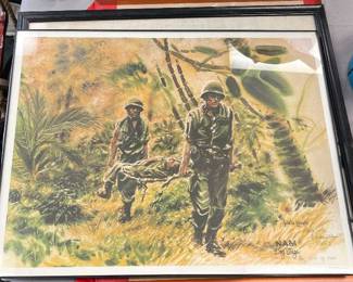 Adria Lewis Nam dog tags framed print plate 1 #519-1000