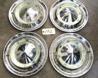 1955 CHEVY HUBCAPS FACTORY ORIGINAL