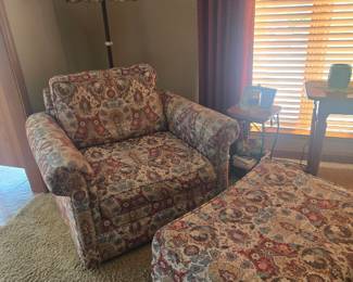 Flexsteel chair and ottomon