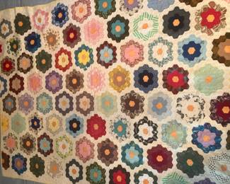 Antique hand sewn quilt
