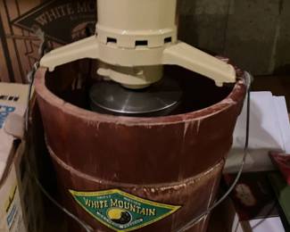 White Mountain ice cream freezer